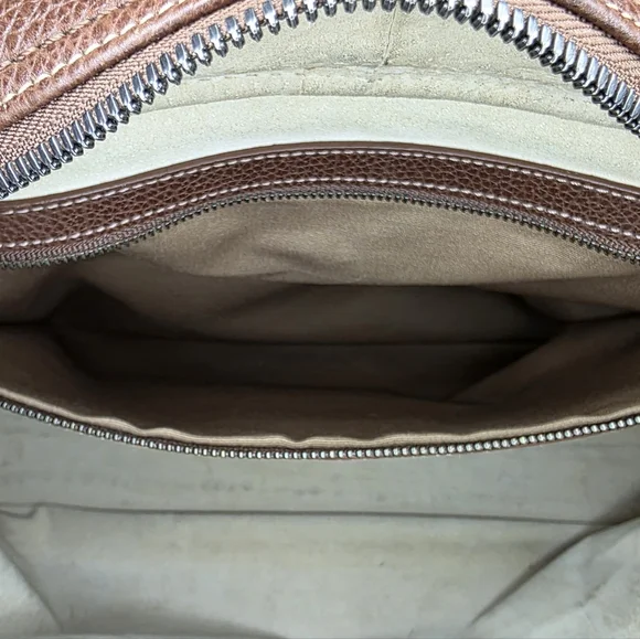 Coach Men's brown leather computer/ messenger bag No F04S-5153